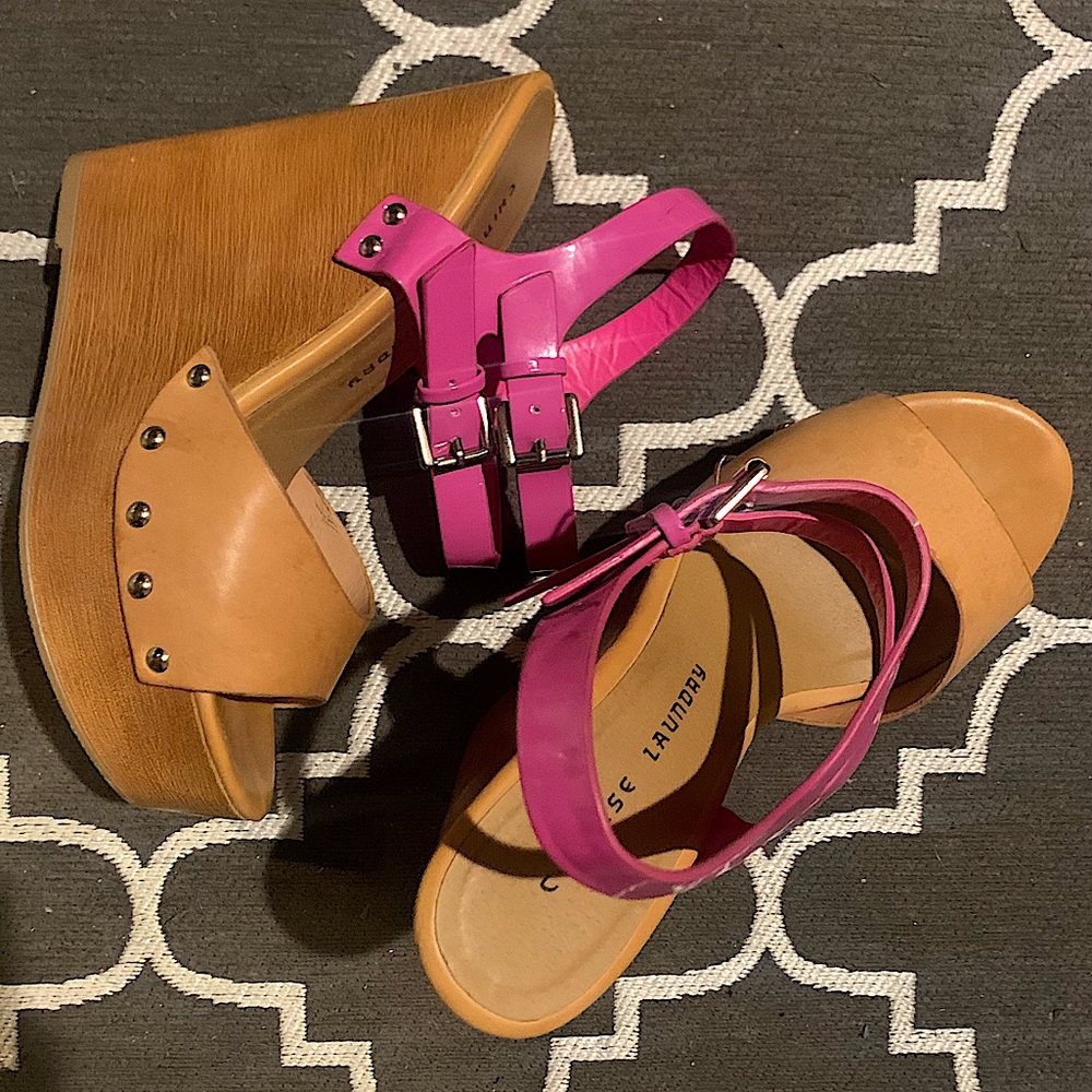 Chinese Laundry “Jungle Gym” Wedge Sandal Heels